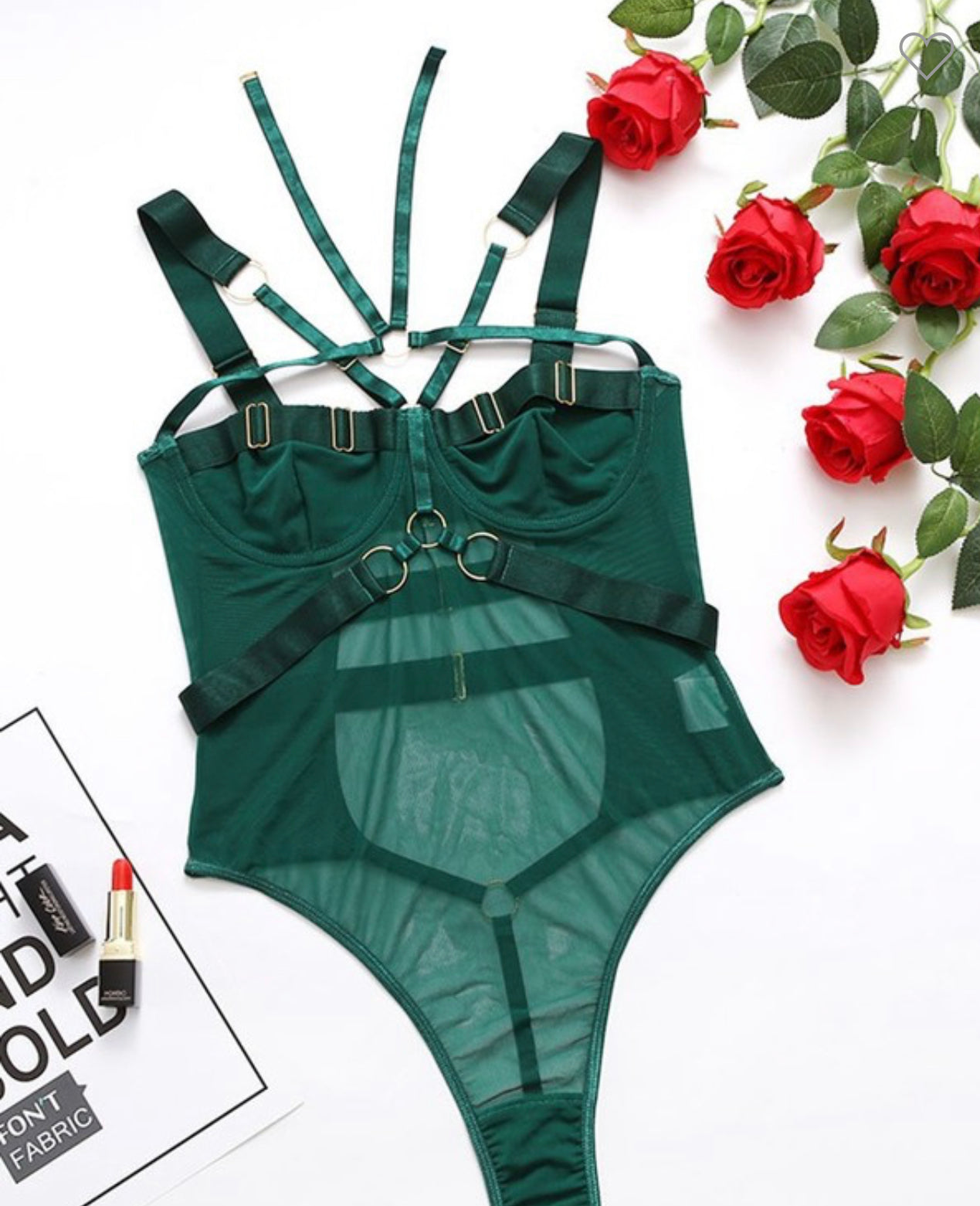 Lover Girl Green Bodysuit